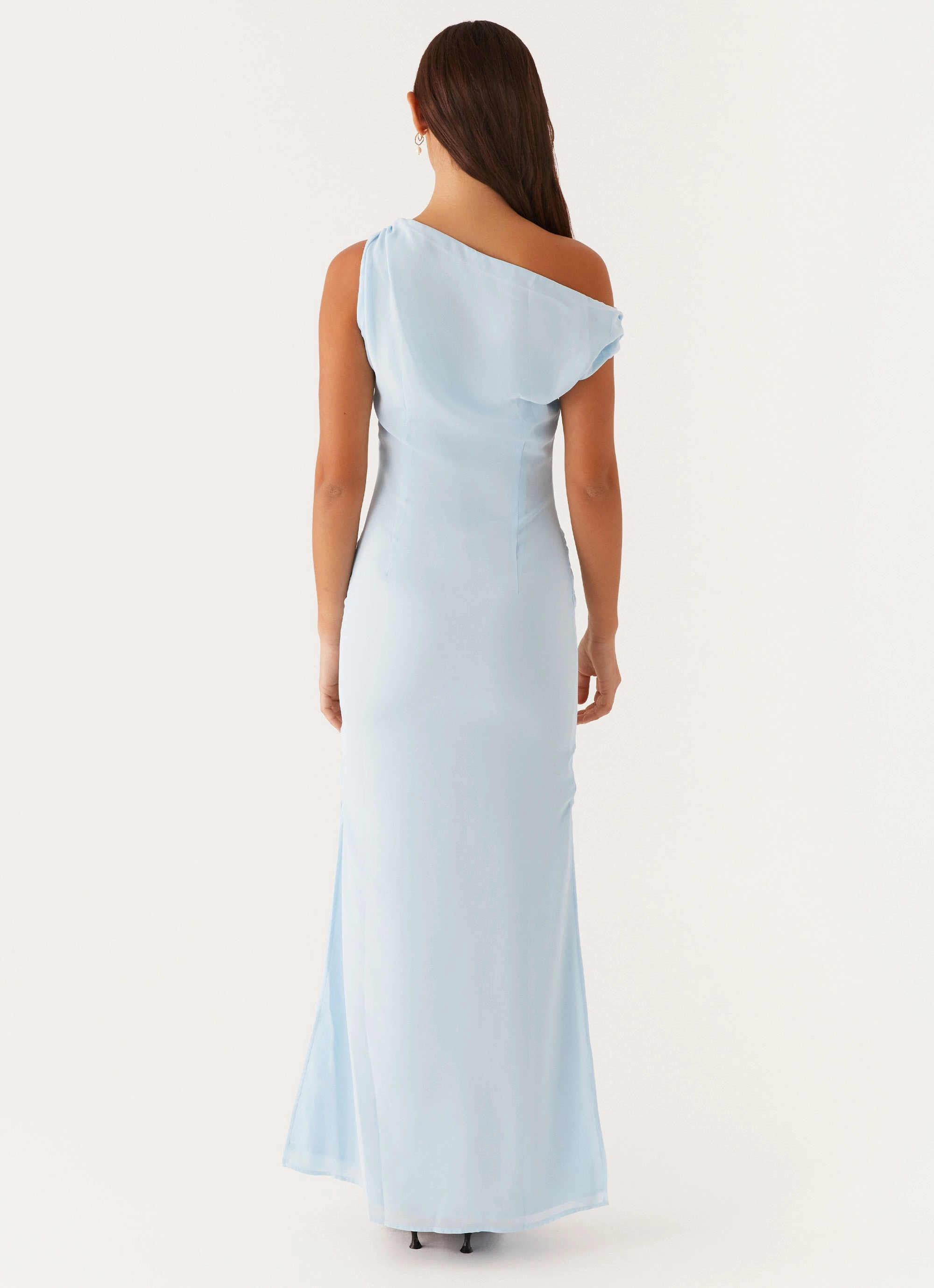 Lightweight-Comfort Dinner Date Maxi Dress - Blue