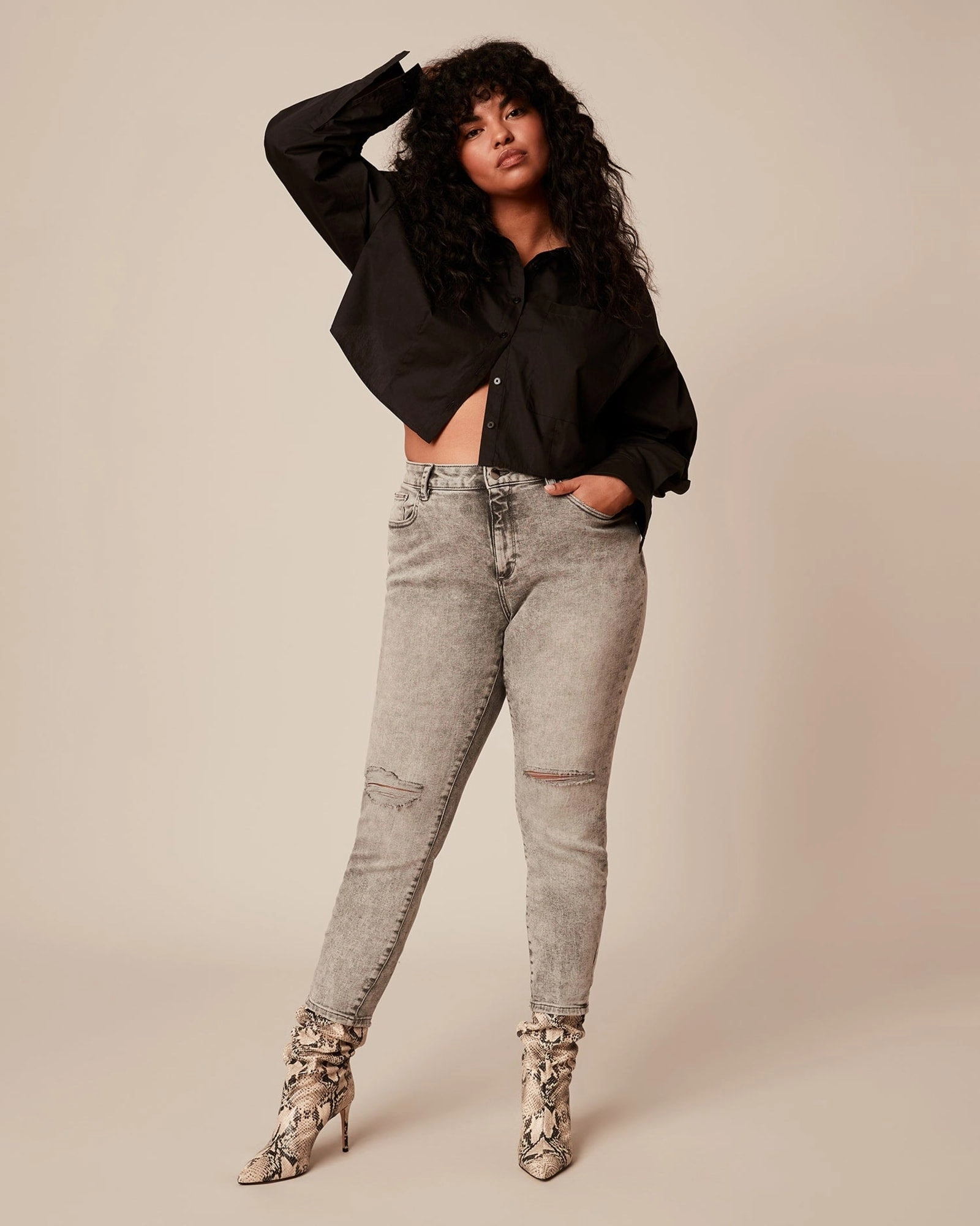 Florence Skinny Jean | Charcoal Grey Active Friendly Night Out Parent Style