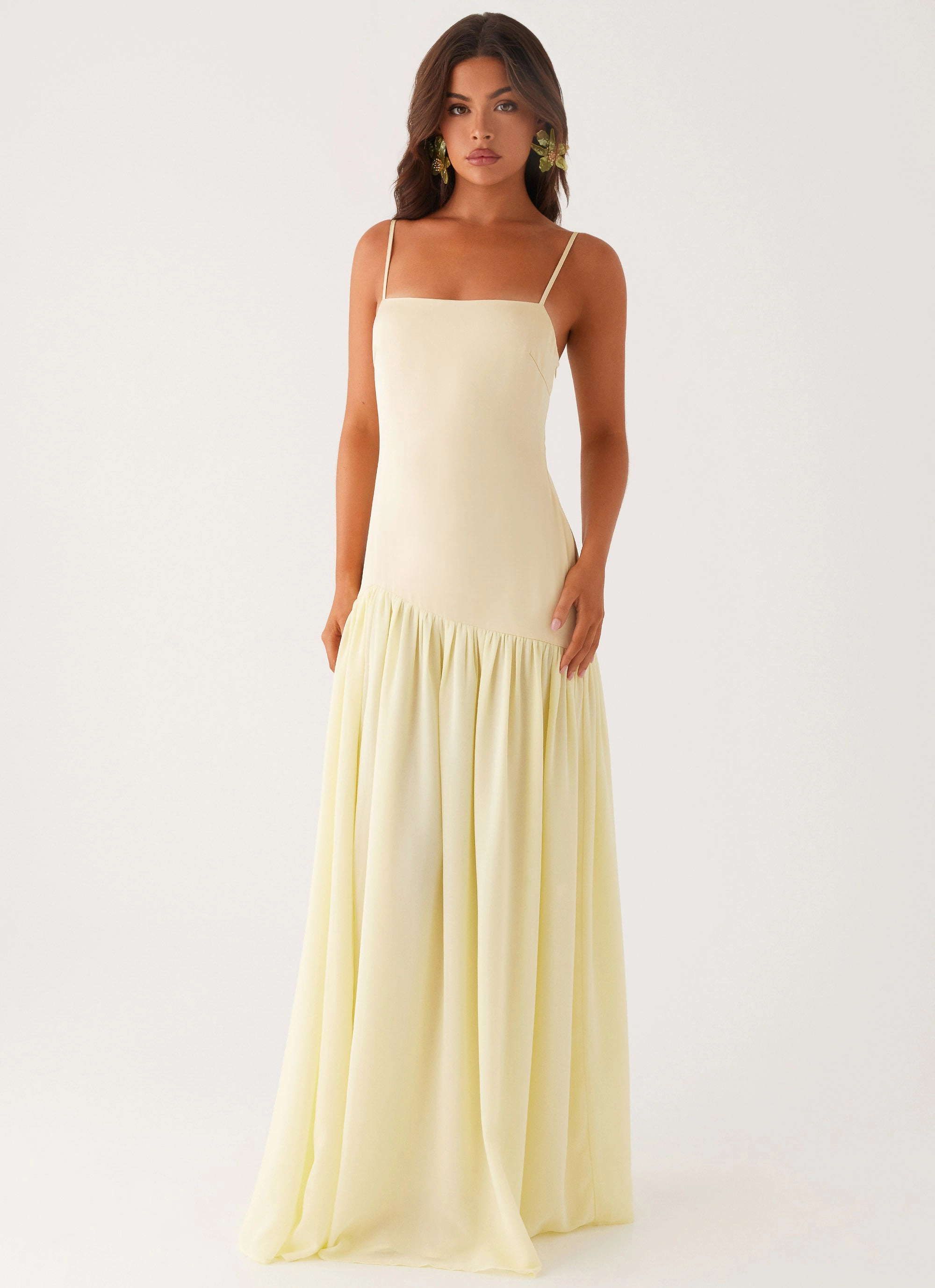 Smart Texture Asteria Maxi Dress - Yellow