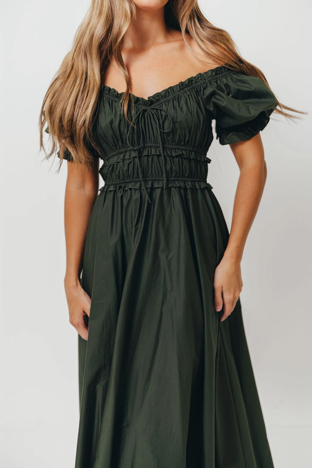 Movement Ready Movement Feel Sydnee Cotton Maxi Dress in Evergreen - Bump Friendly - Restocking in Nov