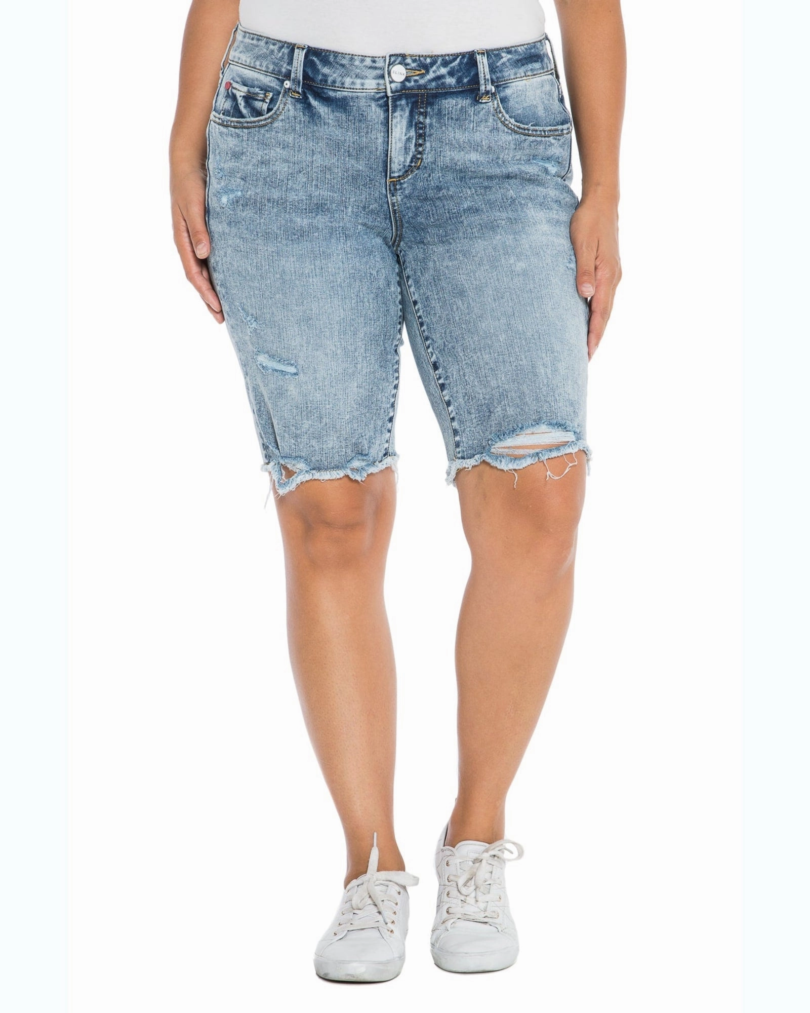 Frayed Hem Bermuda - Flow | FLO Comfortable Outfit