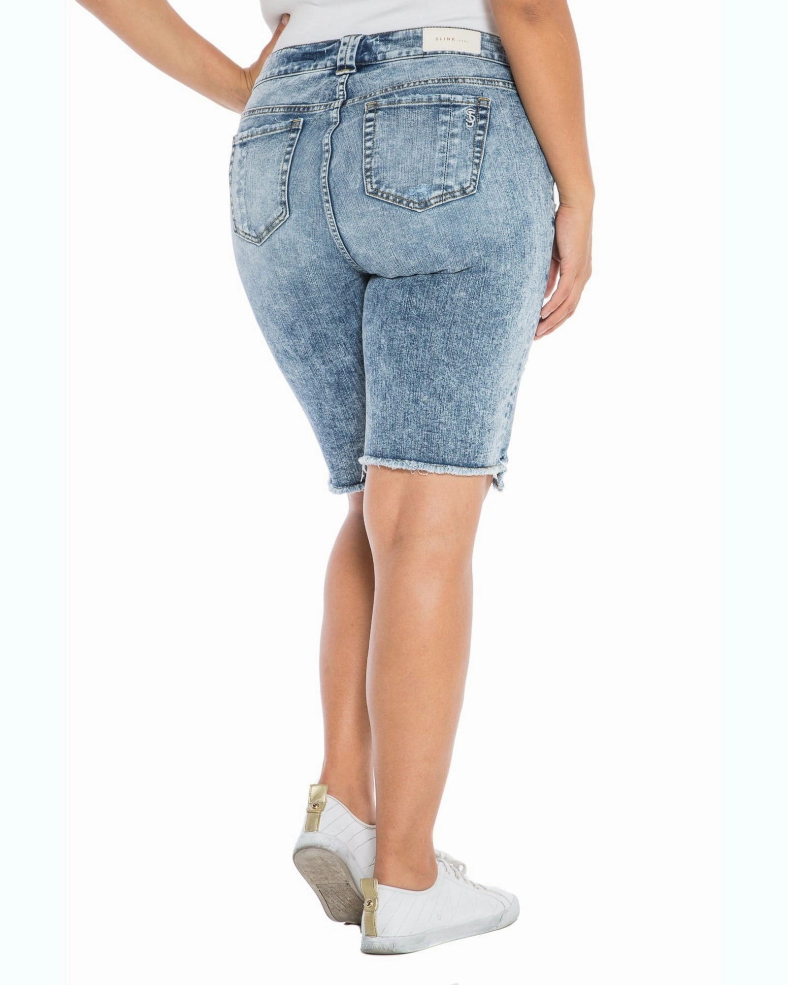 Autumn Days Parent Style Frayed Hem Bermuda - Flow | FLO