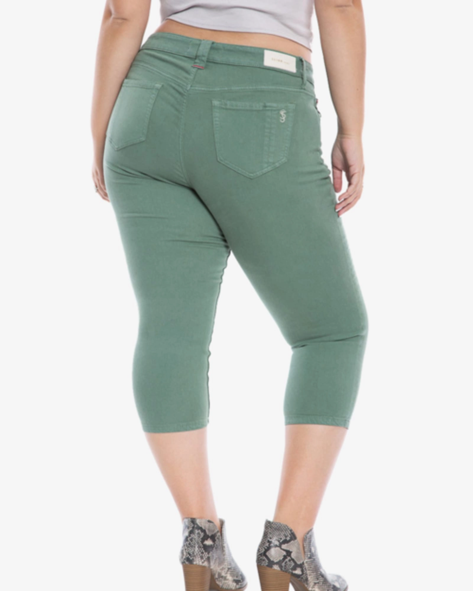 Premium Look Laya Mid Rise Crop | MYRTLE