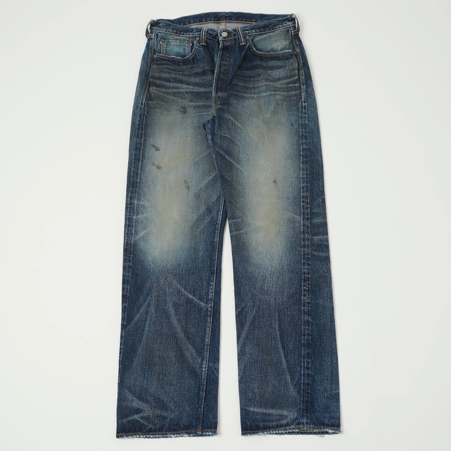 Full Count 0105XX 15.5oz Wide Straight Jean - 'Fear of the Dark' Wash Work Friendly