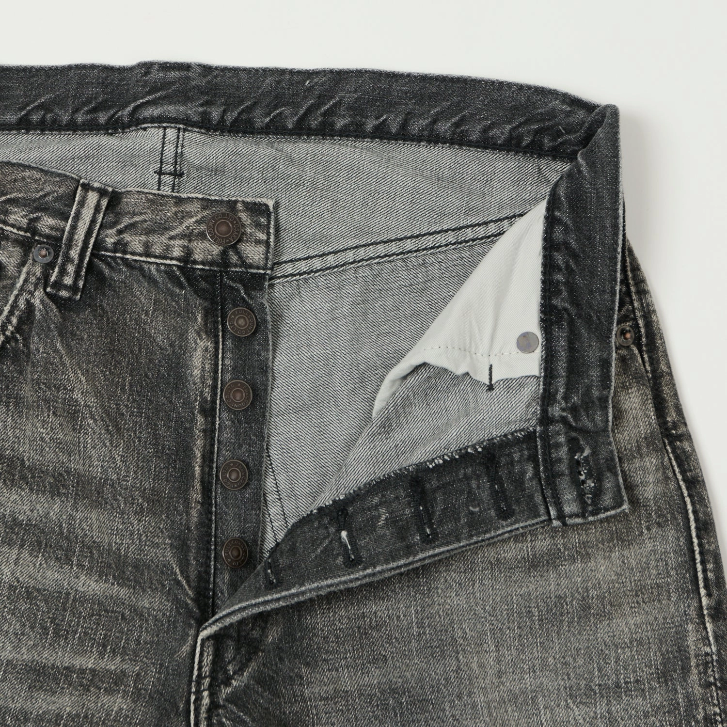 Full Count 1101 13.75oz Loose Straight Jean - Black 'Dartford' Wash Function Fit Easy Care