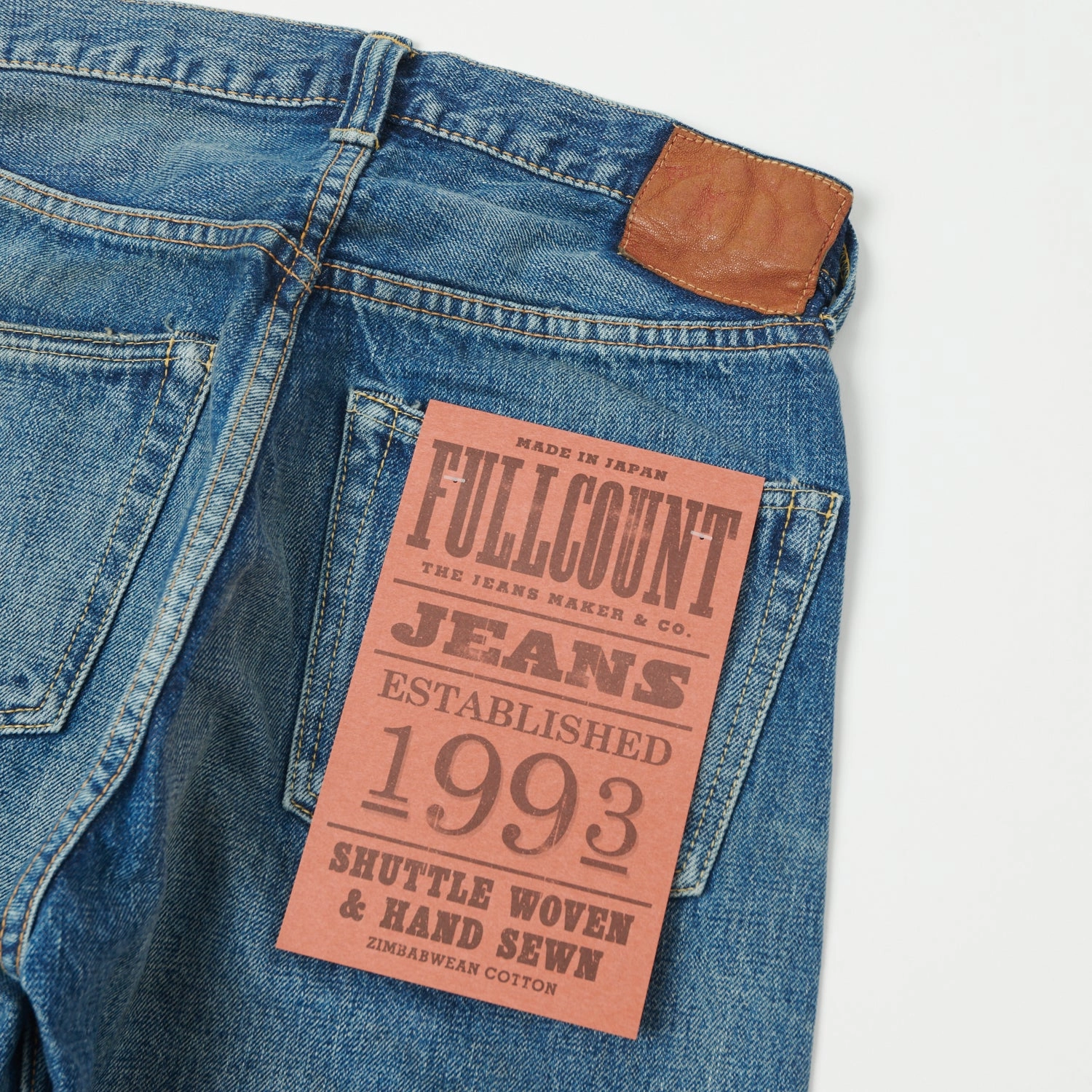 Vibrant Bold Look Street Fashion Stone Wash Finish Full Count 1101 13.75oz Loose Straight Jean - Dartford Wash