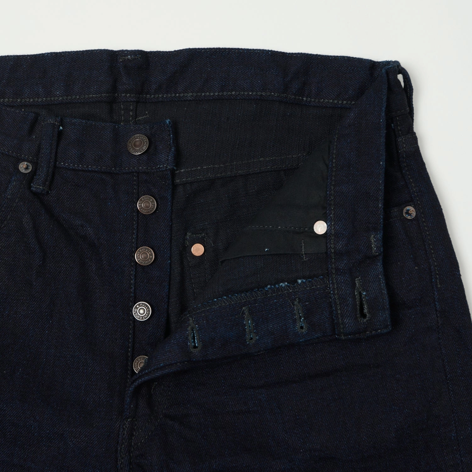 Full Count 1103 15.5oz 'Super Rough' Regular Straight Jean - Indigo/Black One Wash Brunch Outfit Casual