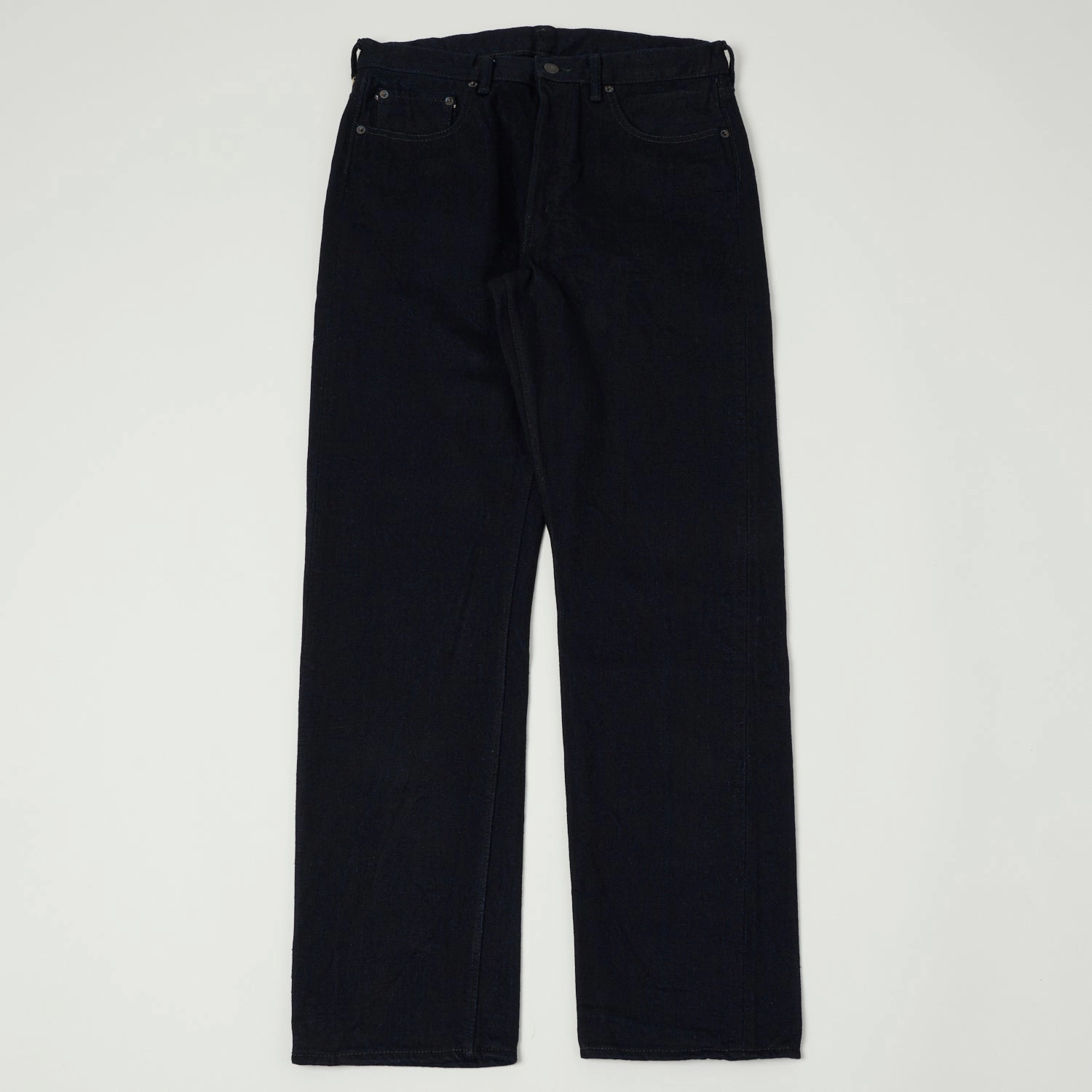 Full Count 1103 15.5oz 'Super Rough' Regular Straight Jean - Indigo/Black One Wash Work Meeting Beach Day Winter Fashion