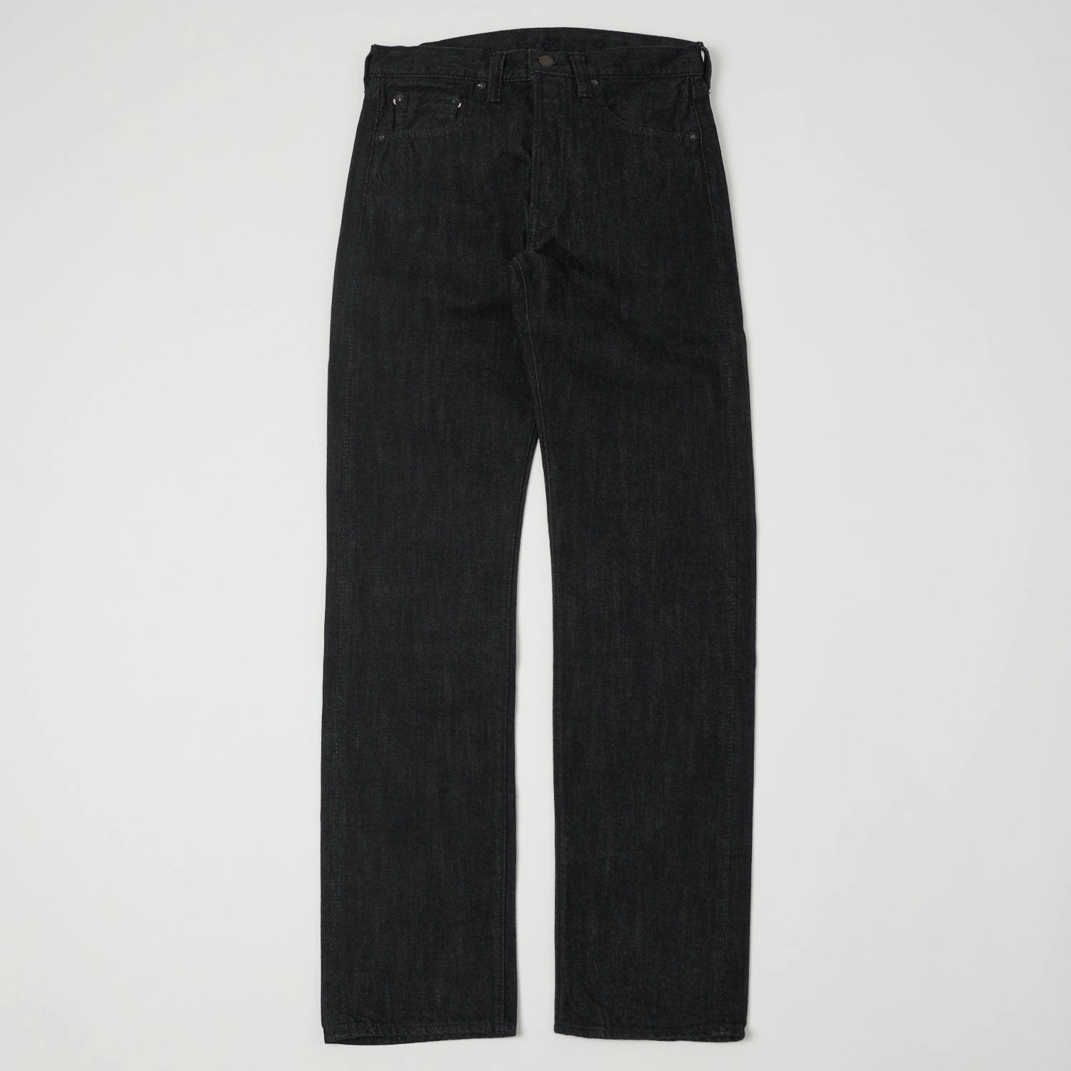 Full Count 1108 13.75oz Regular Straight Jean - Black One Wash Evening Stroll Athlete Fit Low Maintenance