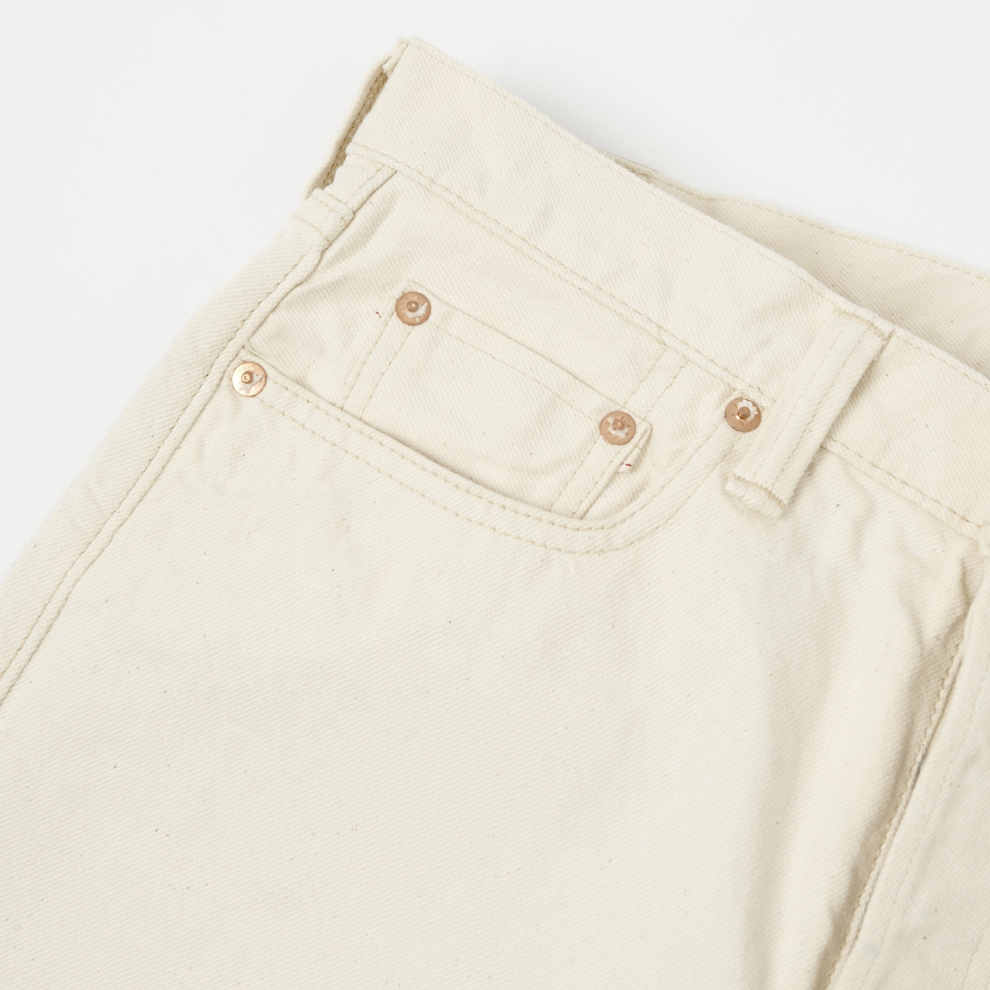 Party Look Luxury Full Count 1108 13.75oz Regular Straight Jean - Ecru One Wash