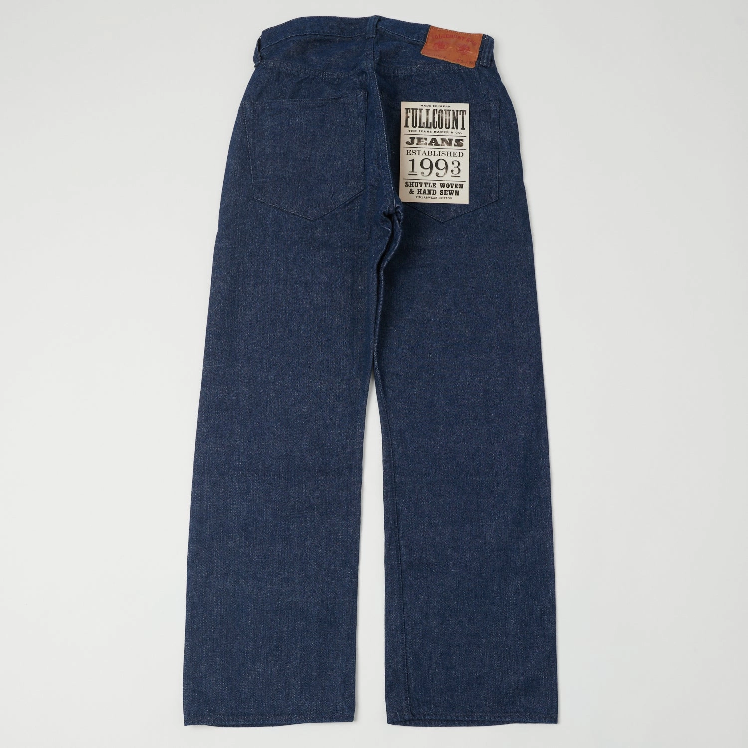 Full Count 1121 'Duke' 13.75oz Wide Straight Jeans - One Wash Work Ready Earthy Weekend Warrior Festival Outfit Smooth