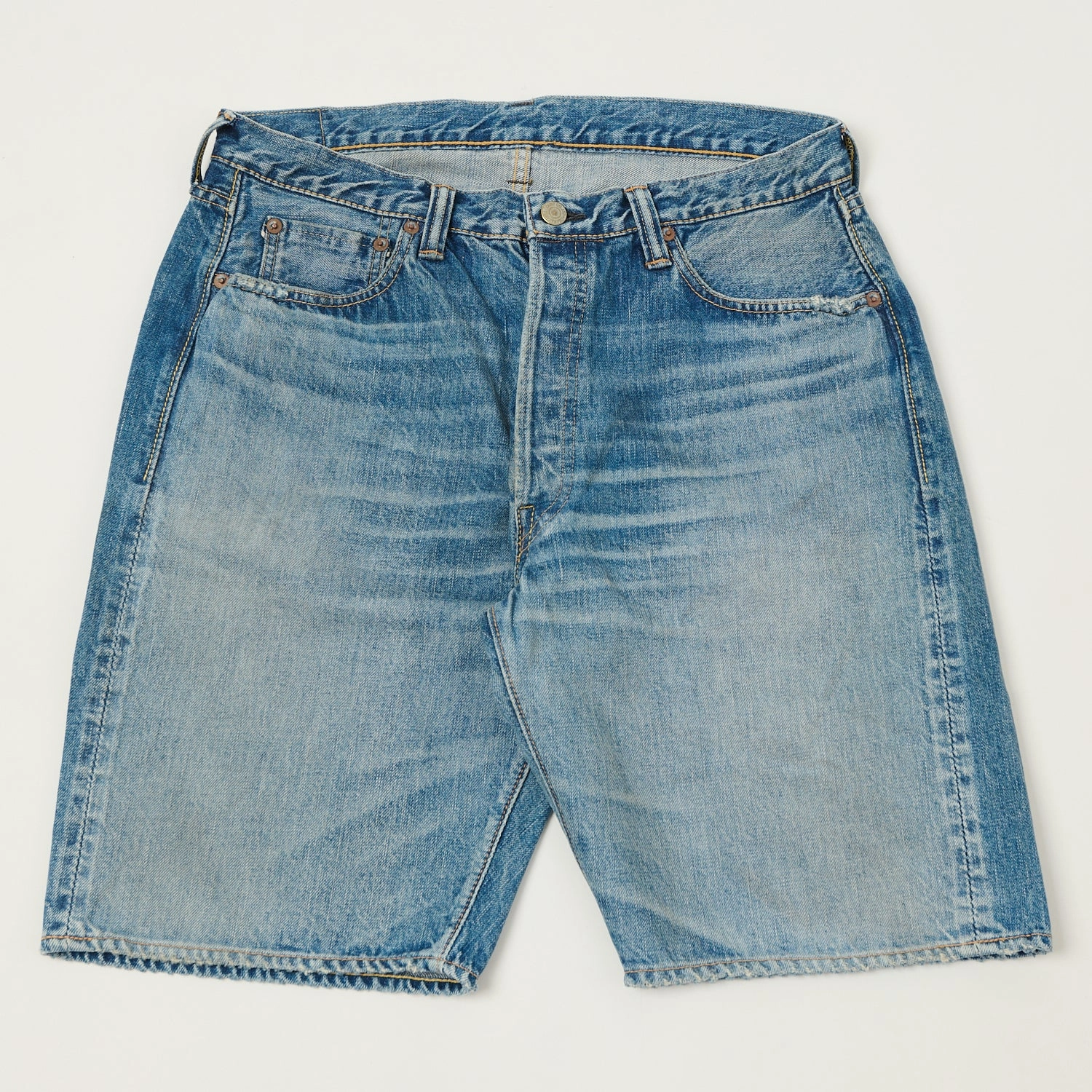 Full Count 1904 Five Pocket Denim Shorts - Dartford Wash Cool Touch