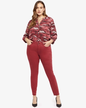 Flawless Design Ami Fray Hem Skinny Jean | Boysenberry