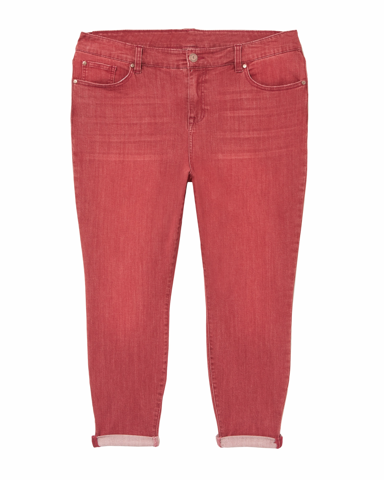 Fade Resistant Finish Classic Wear Morning Stroll Gardner Double Rolled Capri | Red