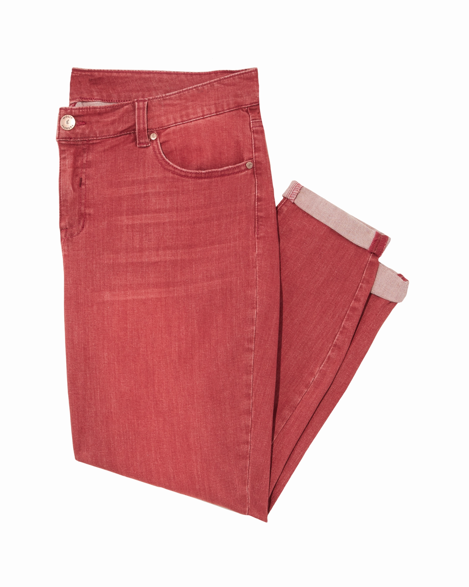 Gardner Double Rolled Capri | Red Morning Stroll Outdoor Adventure Date Night Streetwear Mood