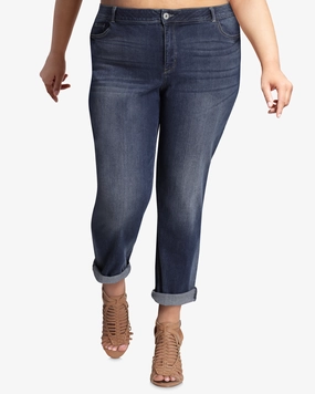 Fit Focus Germaine Cuffed Boyfriend Jean | Dark Wash