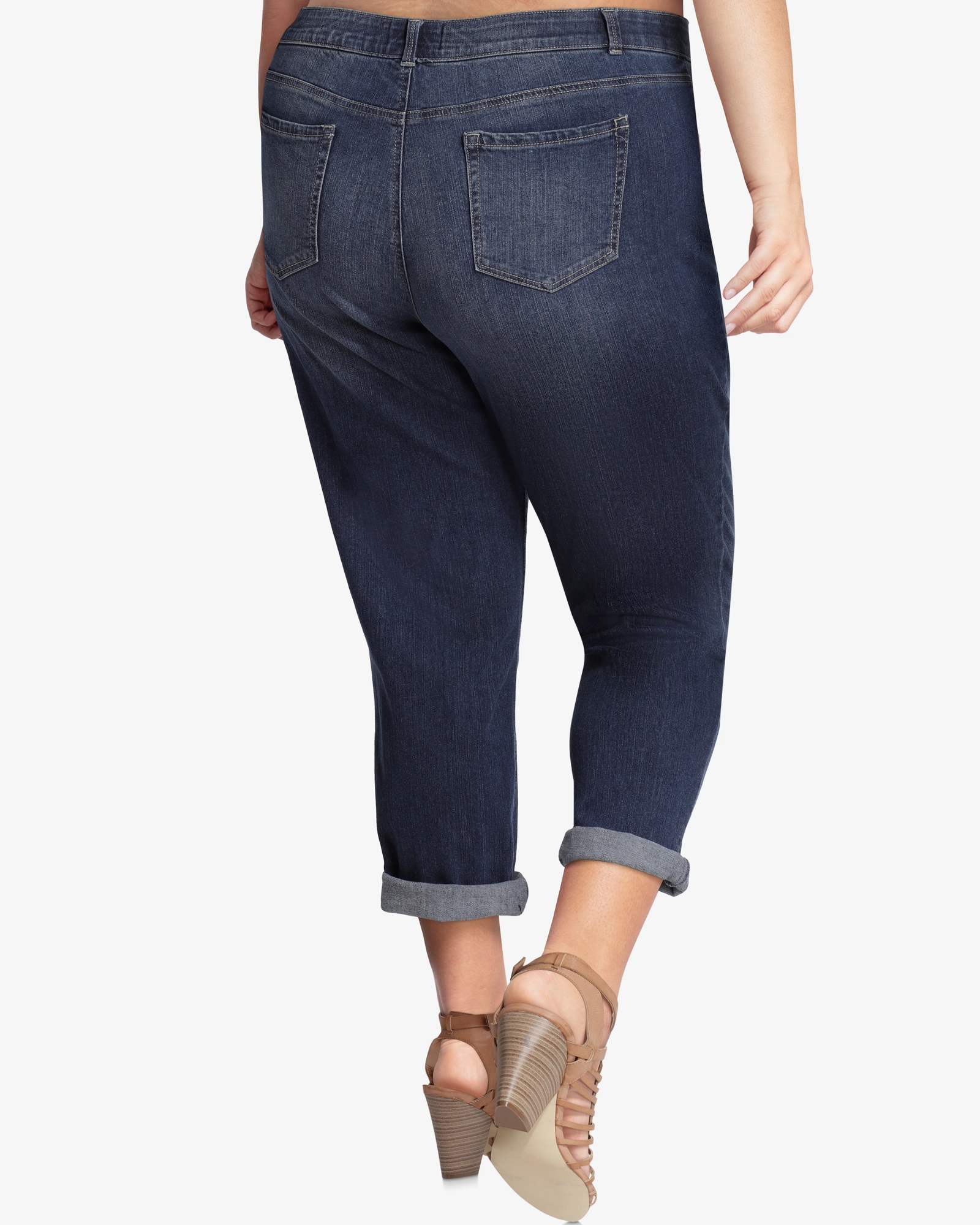 Weekender Wear Germaine Cuffed Boyfriend Jean | Dark Wash