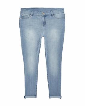 Girona Ankle Skinny with Rolled Hem | Light Wash Relaxed Style Weekend Style High Quality Cool Outfitters