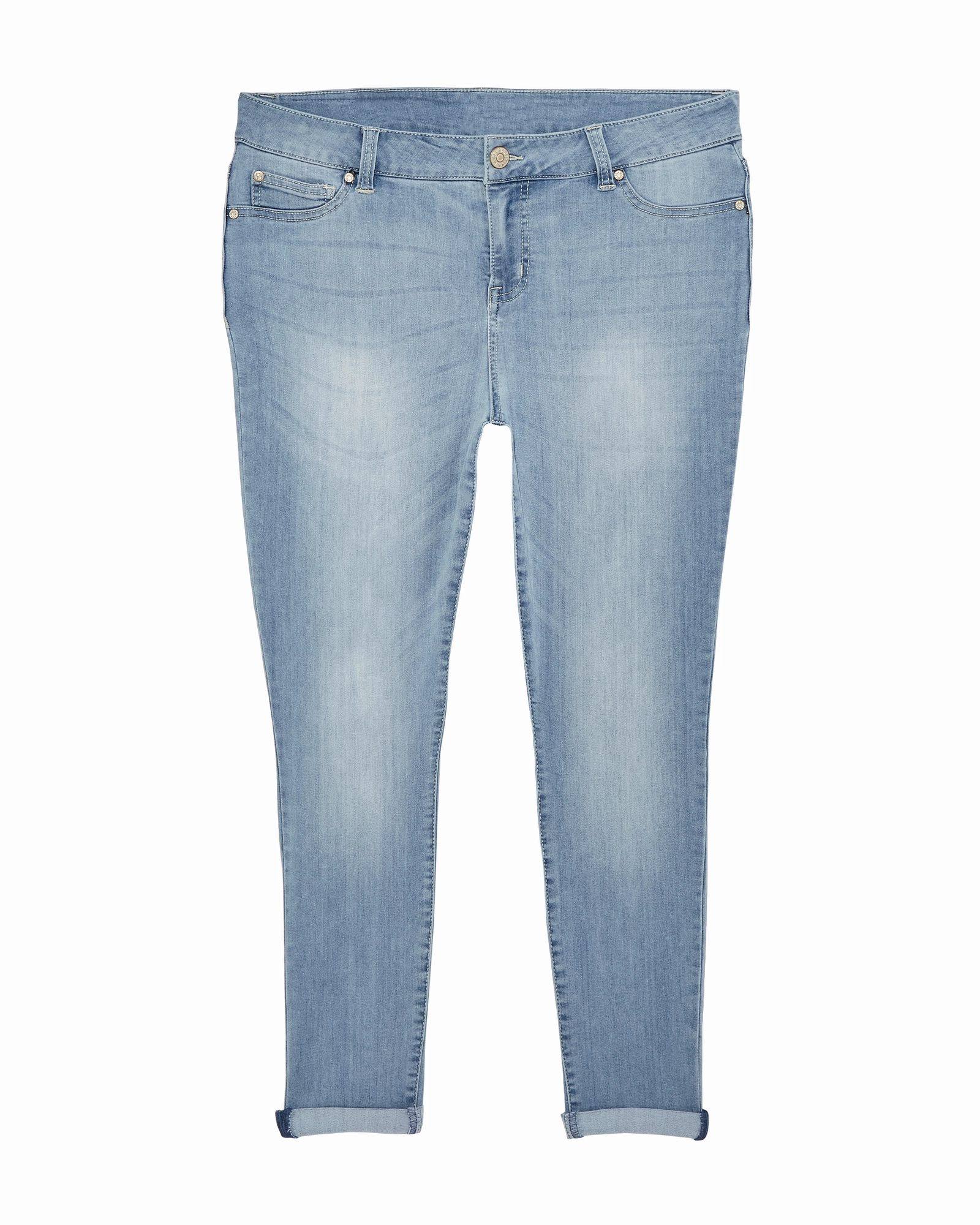 Girona Ankle Skinny with Rolled Hem | Light Wash Relaxed Style Weekend Style High Quality Cool Outfitters