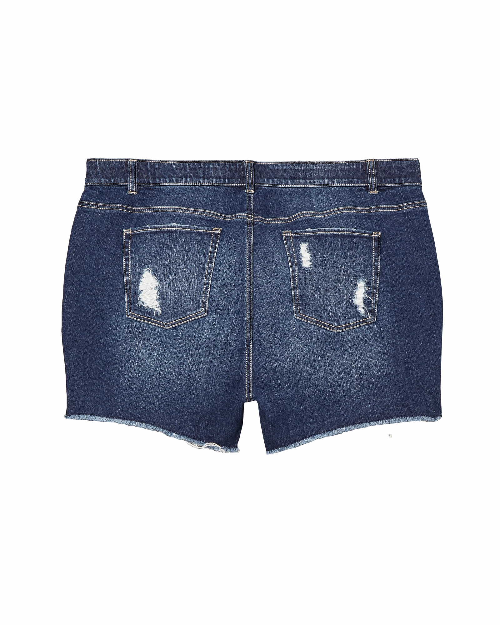 Glendale Distressed Short with Lace Hem | Medium Wash Vintage Inspired Weave