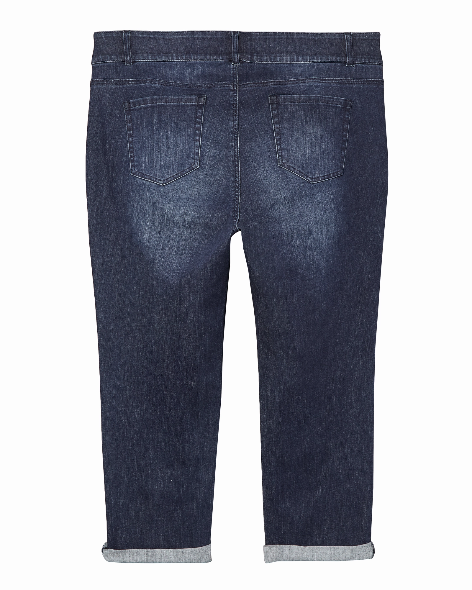 Perfect for All Glenmore Rolled Capri | Dark Wash