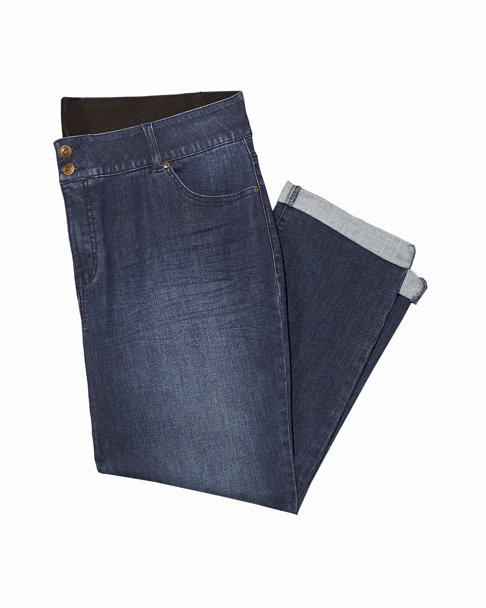 Fit For Every Day Neutral Fit Piece Glenmore Rolled Capri | Dark Wash