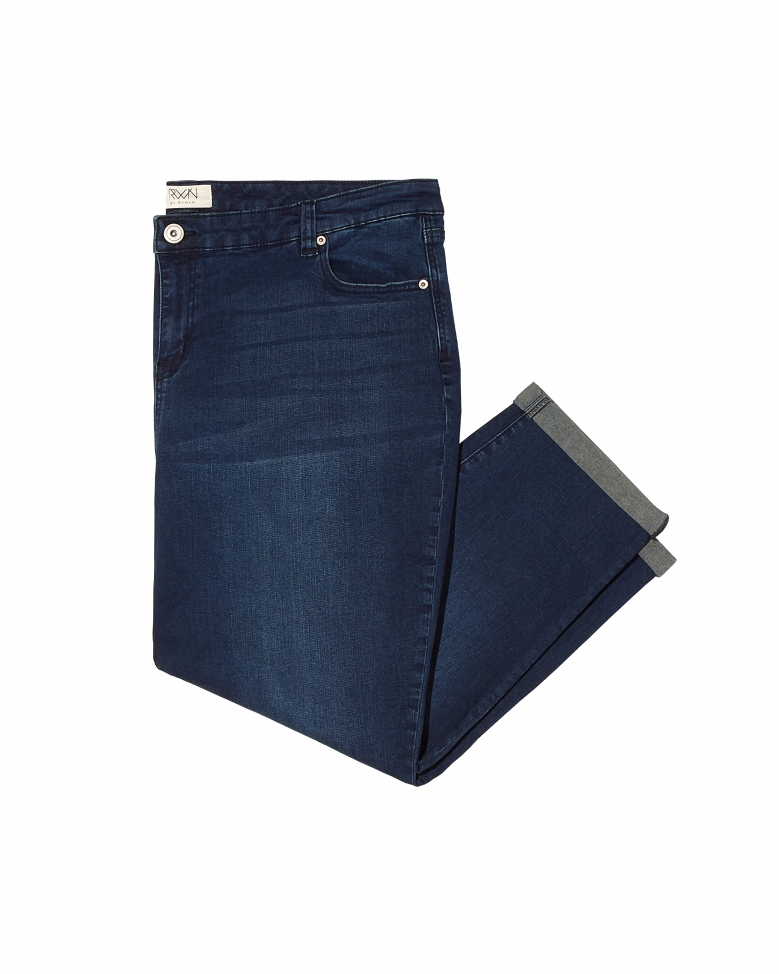 Quentin Rolled Cuff Boyfriend Jean | Dark Wash Clean Fit Bold Casual Friday