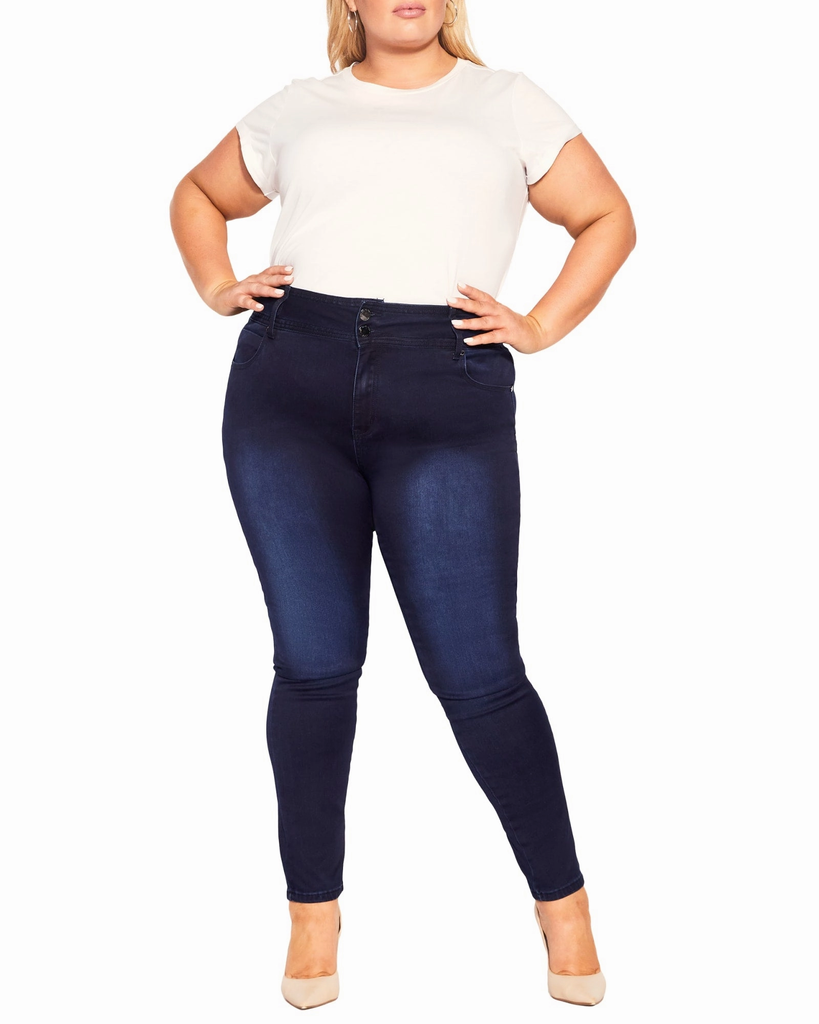 Harley Skinny Jean | Dark Denim Fit Focus