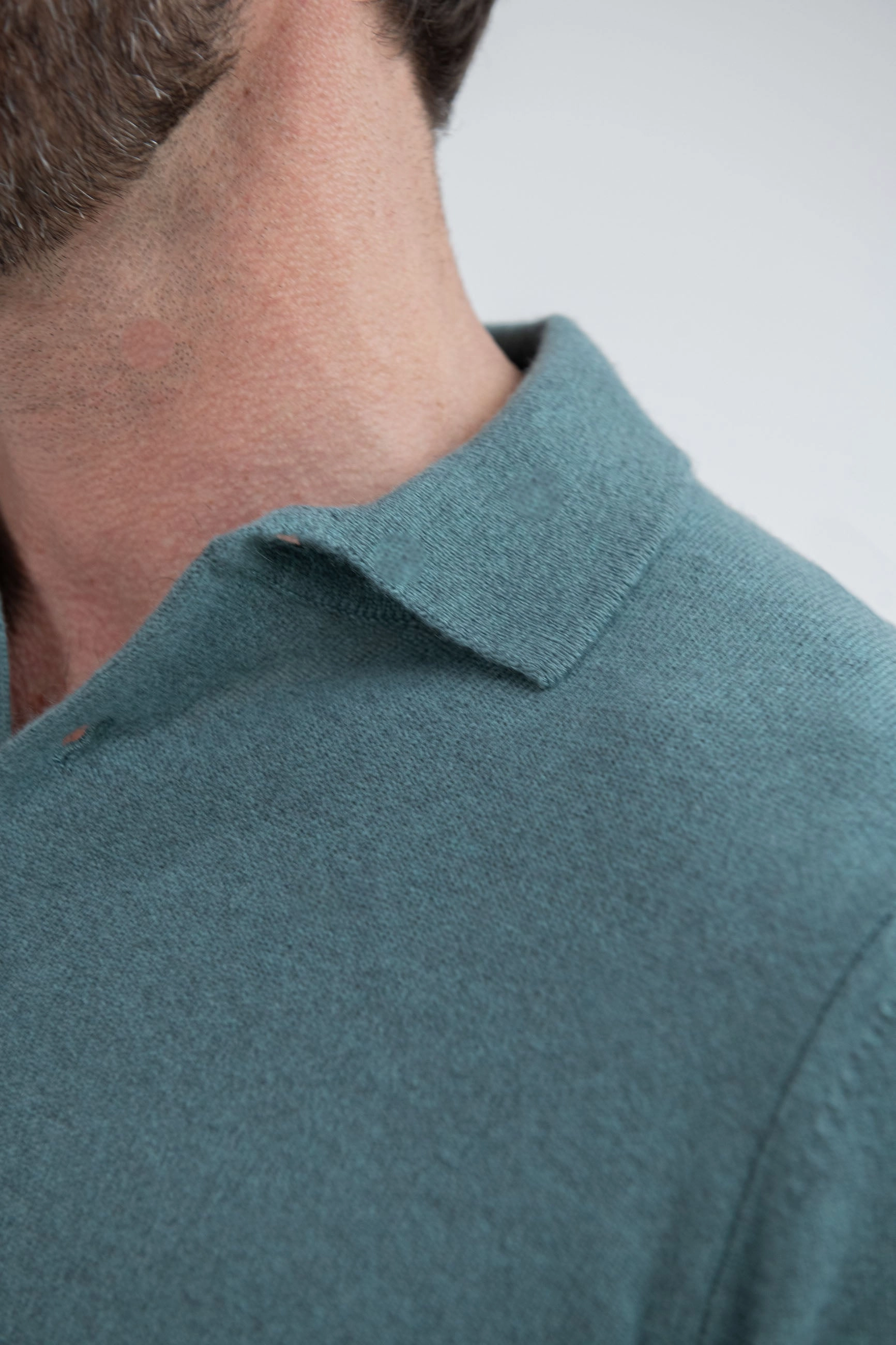 Reinforced Stress Points MoistureWicking Technology Green cashmere polo ?C Made in Italy