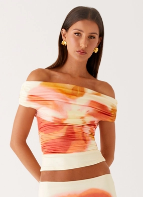 Moka Off Shoulder Top - Mimosa Blossom safeguard