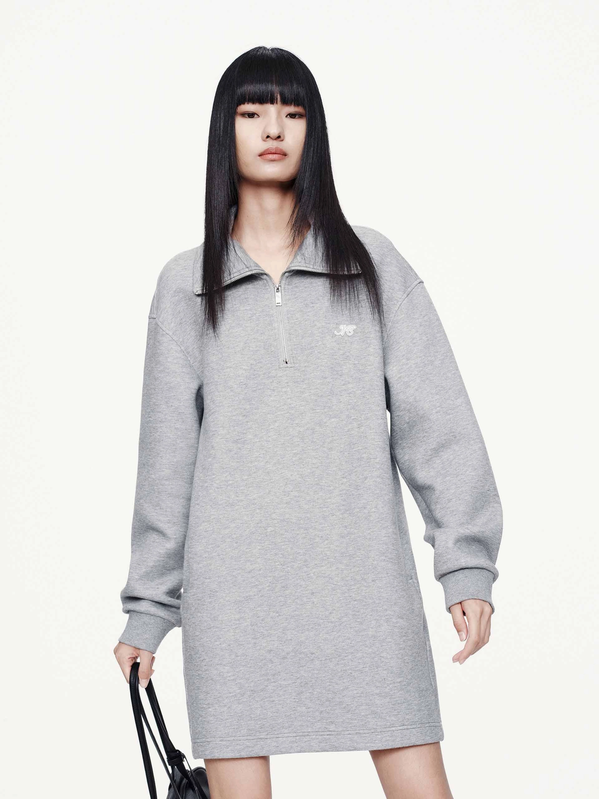 Half Zipper Jumper Dress Fall Go