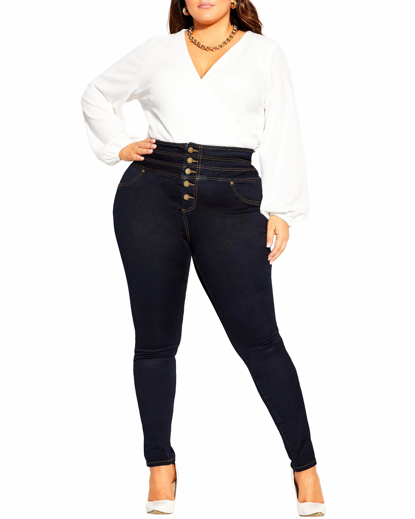 Harley Bold SKinny Jean | Dark Wash Neutral Fabric Classic Beach Day Travel Outfit