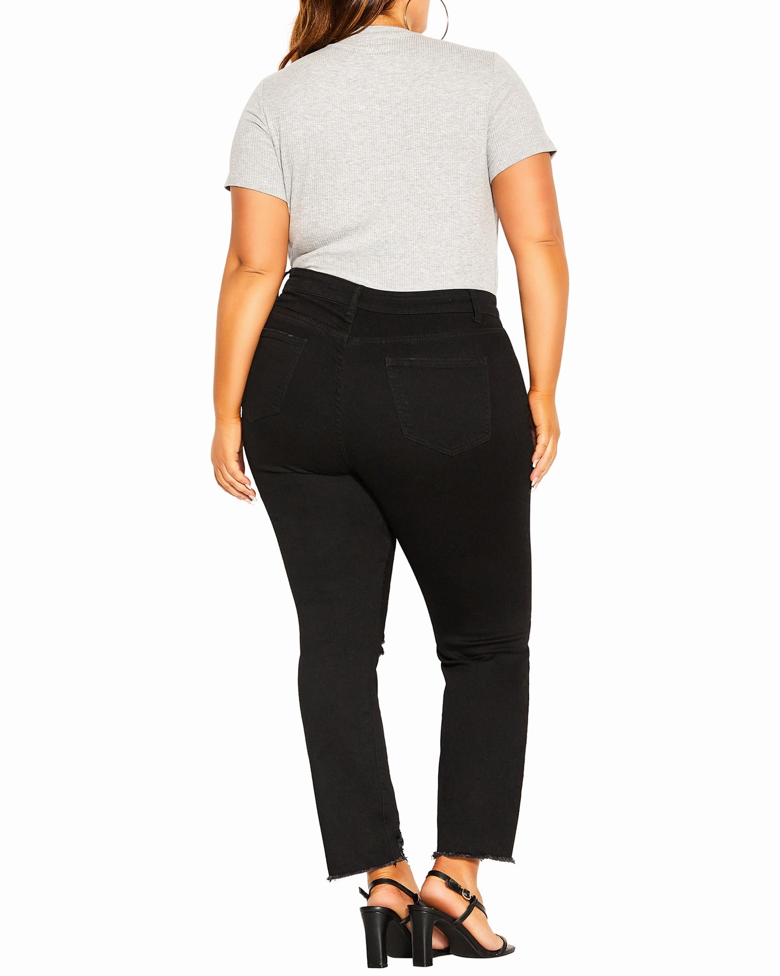 Relaxed Comfort Reliable Outfit Harley Thigh Split Jean | Black