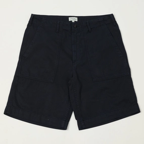 light feel Hartford Herringbone Fatigue Short - Navy