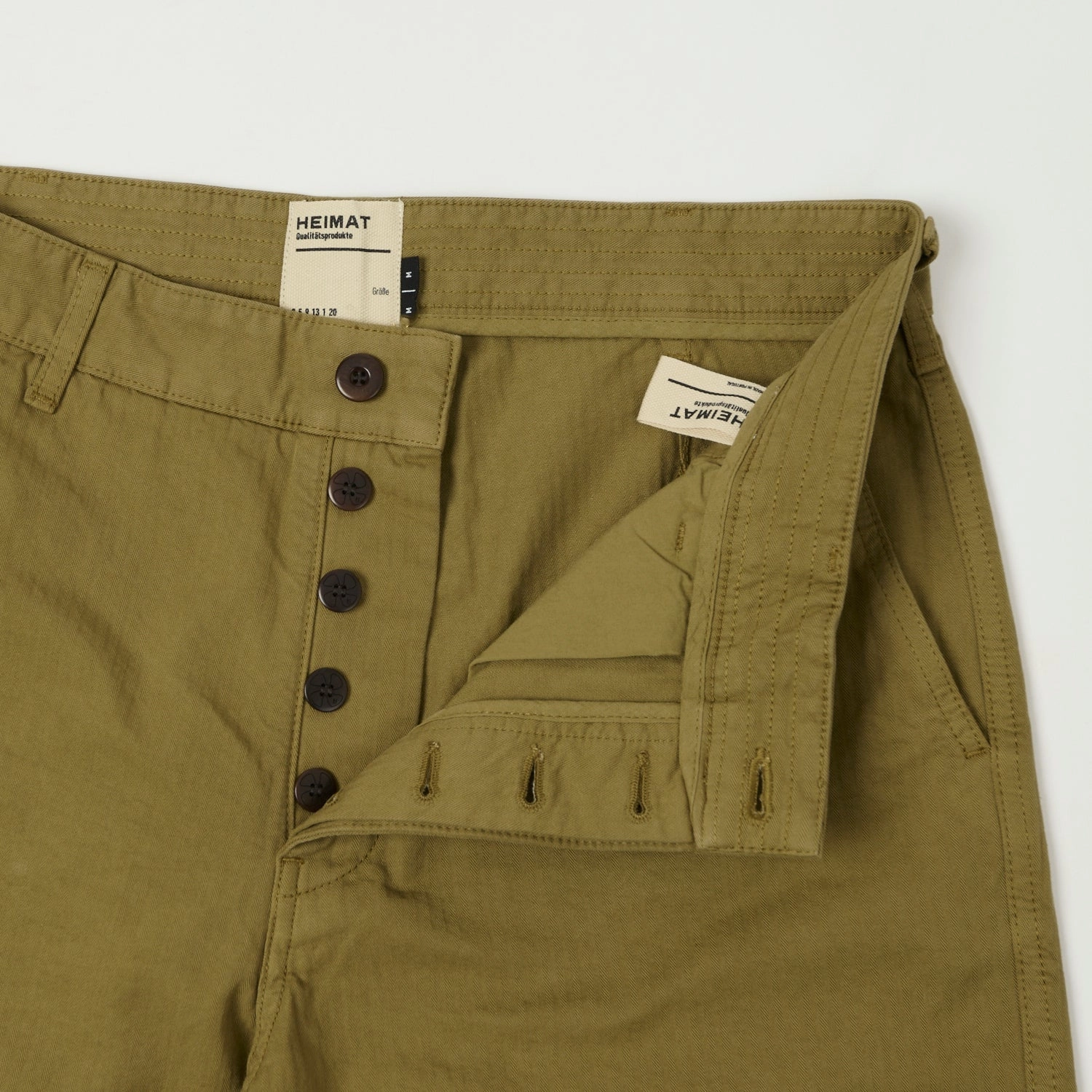 Heimat 'Journey' Herringbone Twill Shorts - Desert Chill Vibes Core Fit