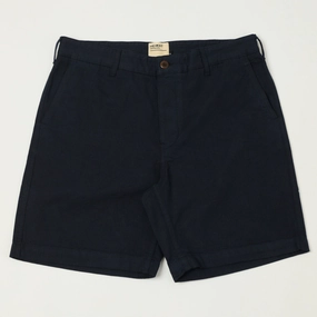 Zero Bulk Packaging Heimat 'Journey' Herringbone Twill Shorts - Ink