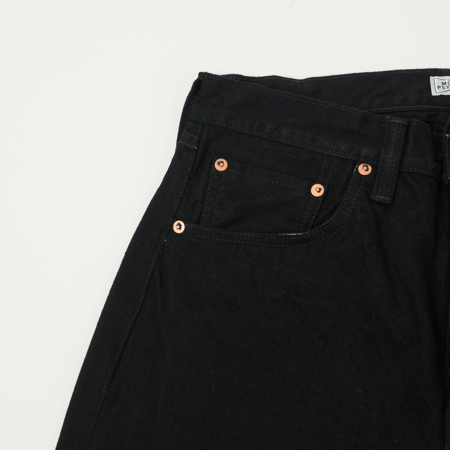 Freewheelers & Co The Vanishing West 601RB Regular Straight Jean - Black One Wash Holiday Vibes Evening Stroll Picnic Style Layered Look