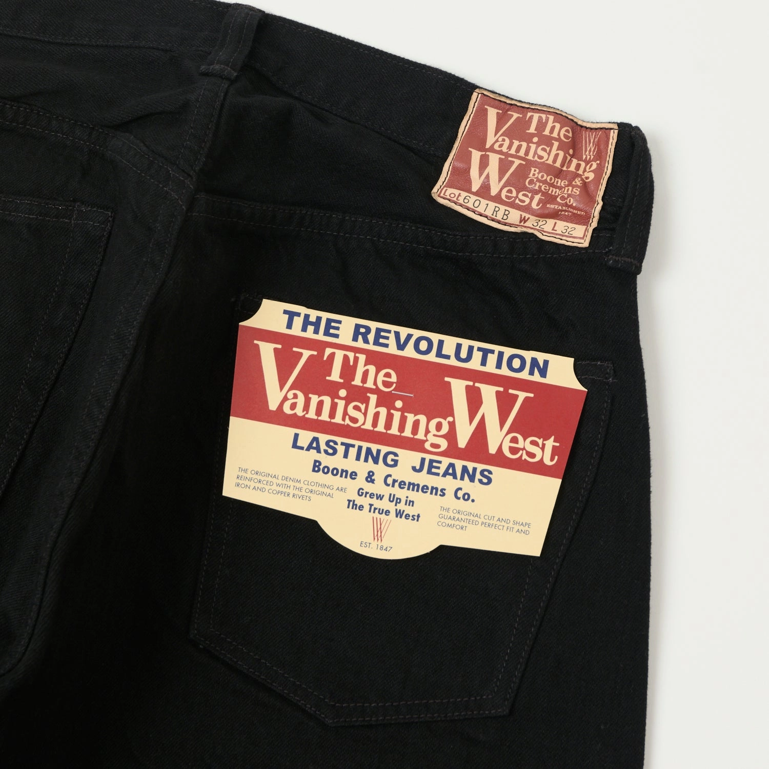 Freewheelers & Co The Vanishing West 601RB Regular Straight Jean - Black One Wash Versatile Look Holiday Vibes Date Night Lightweight
