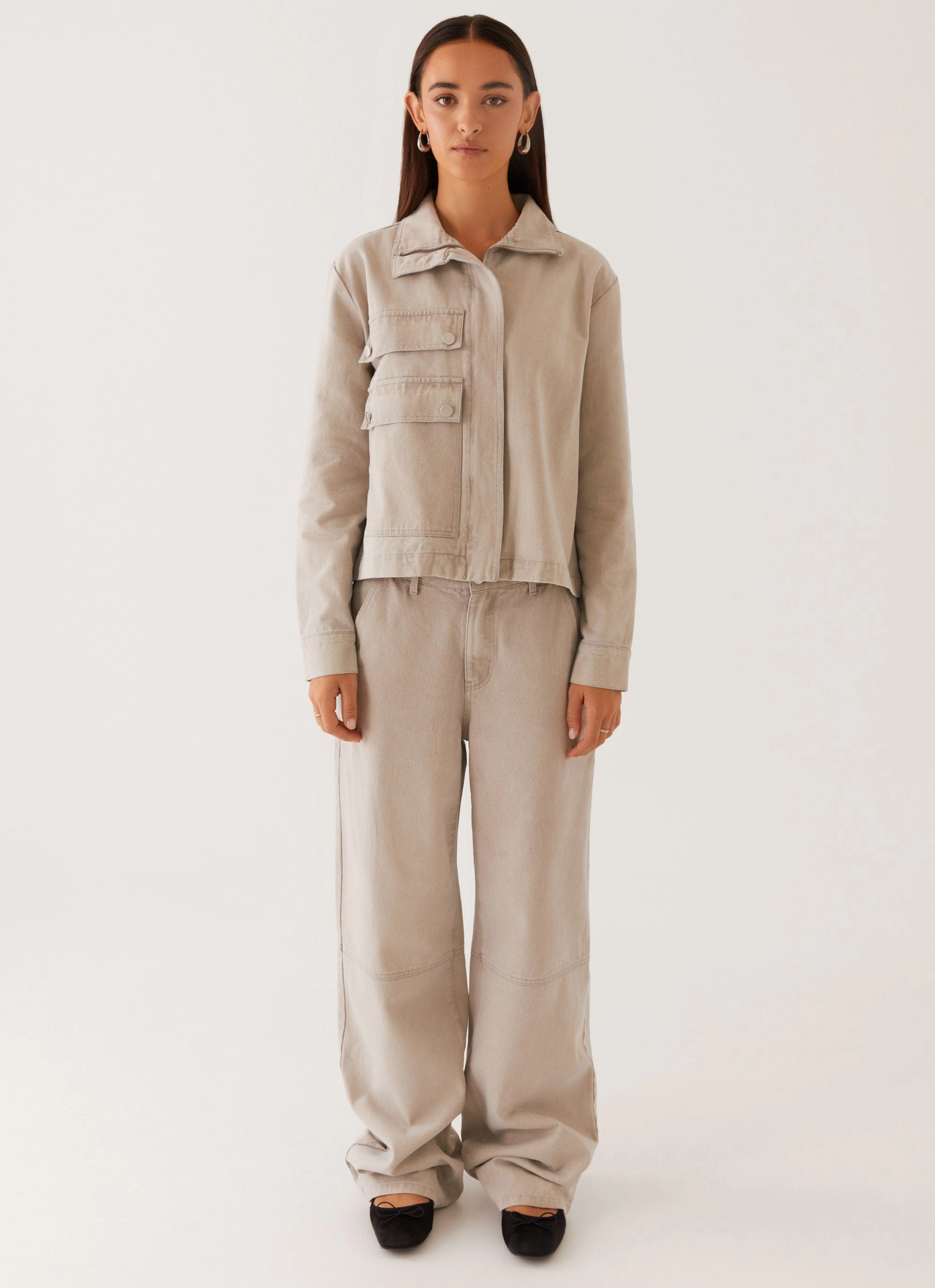 Cozy Design Milani Denim Jacket - Grey