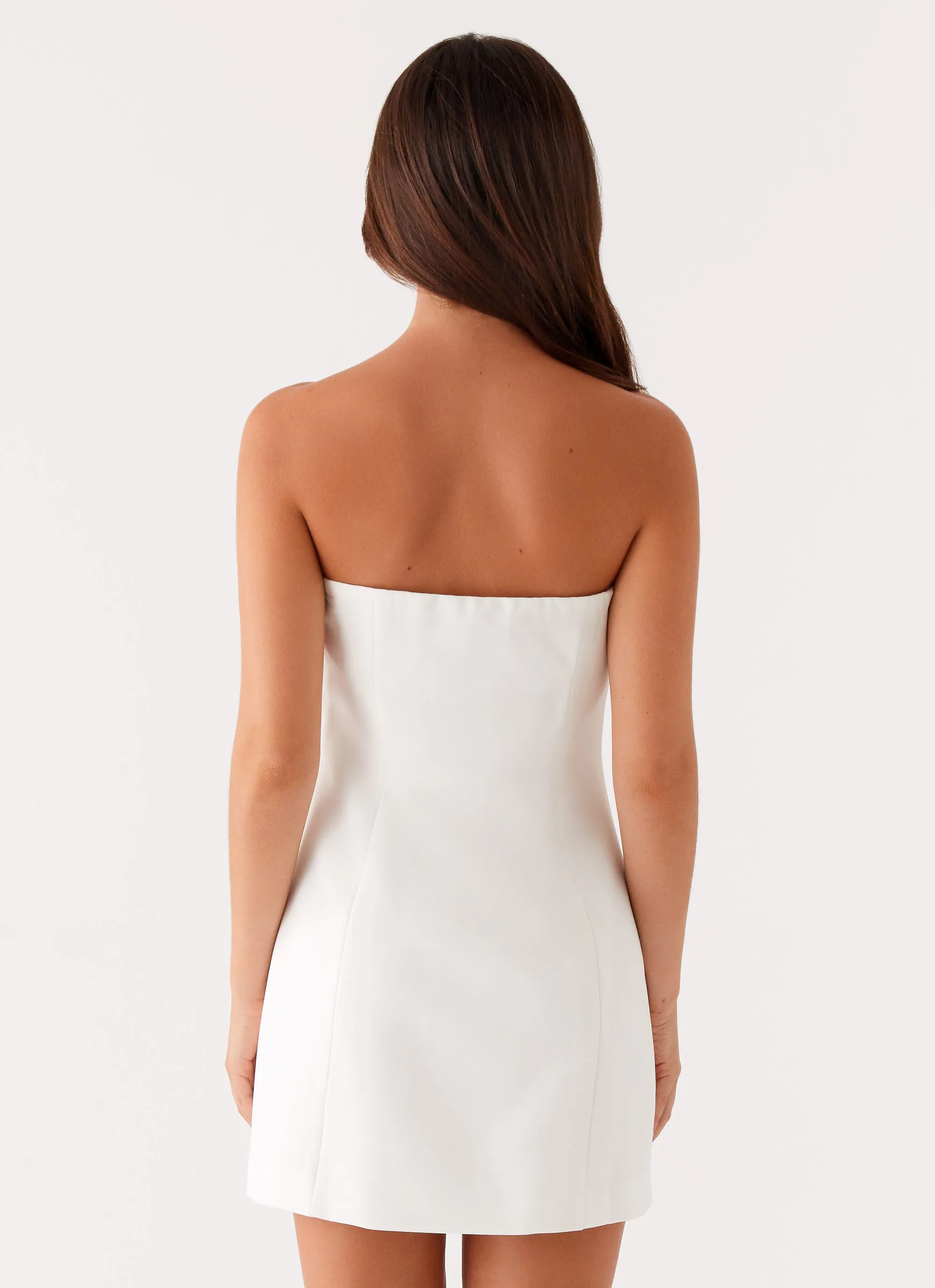 Skin Glow Airy Touch Riva Mini Dress - White