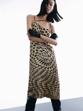 Star Pattern Cami Dress Simple Shape Ankle-length