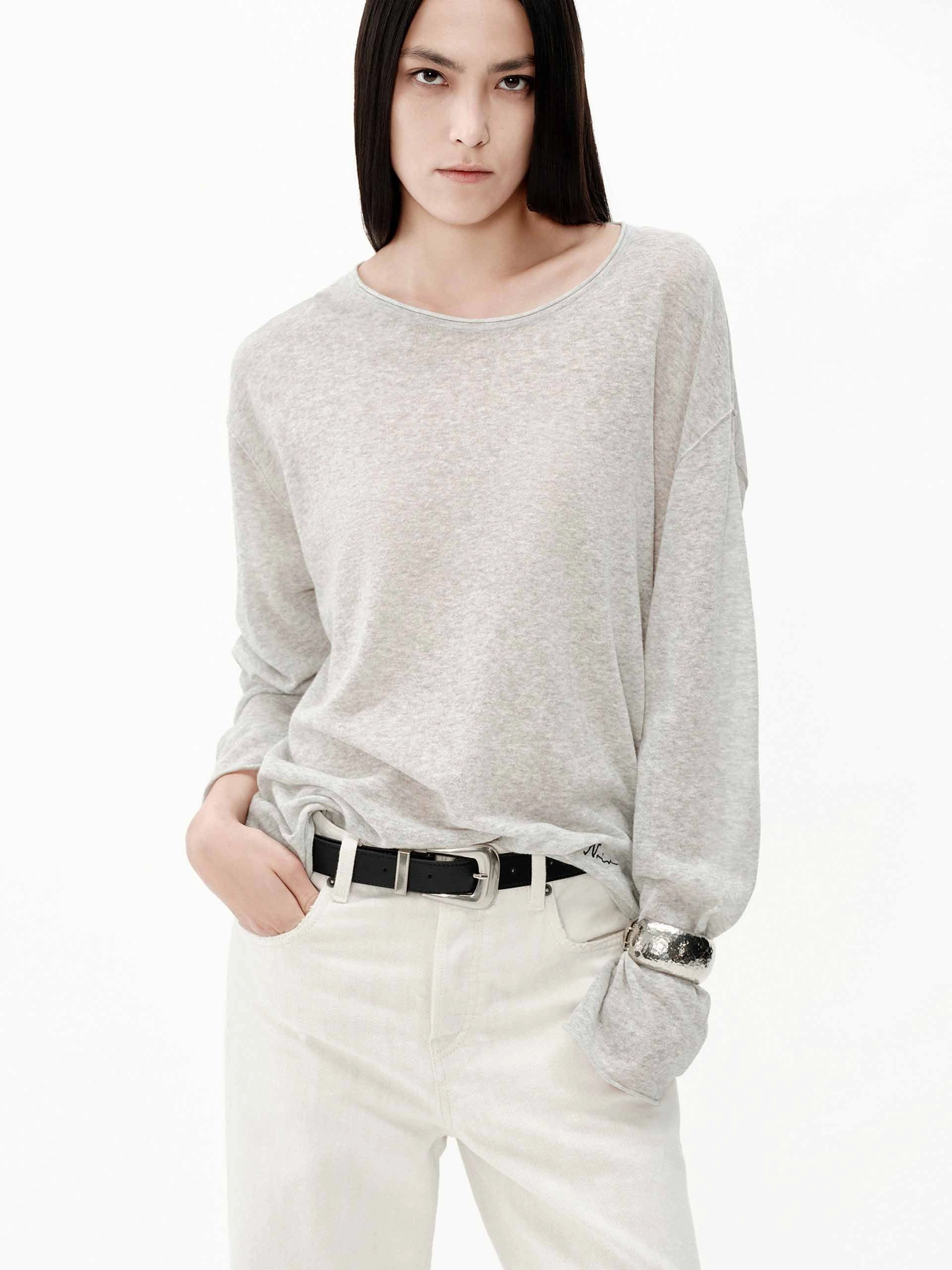 Lightweight Loose Sweater Diagonal Pocket Placement Winter Comfort