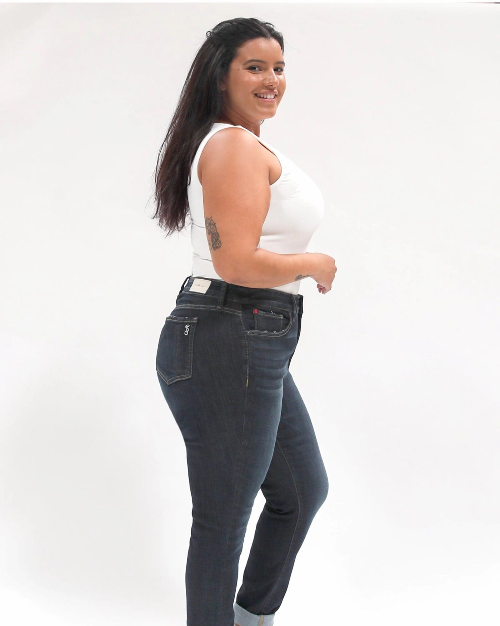 High Rise Ankle Skinny - Murphy | MURPHY Hidden Rivet Details City Walk Comfy Weekend Getaway