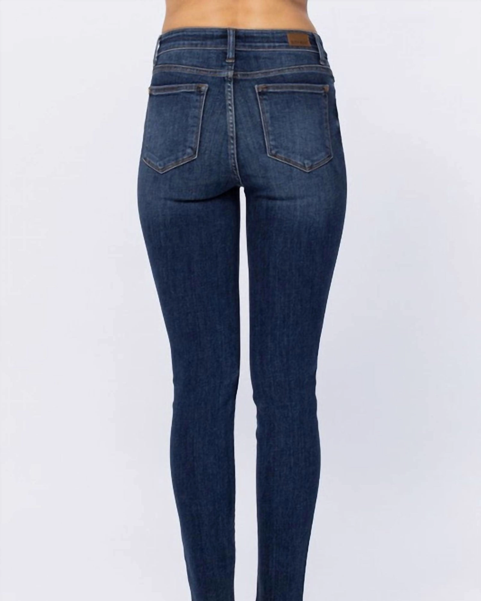 High Rise Button Fly Jeans In Dark Wash | Dark Wash Trendy High Quality Home Comfort Autumn Days Elegant