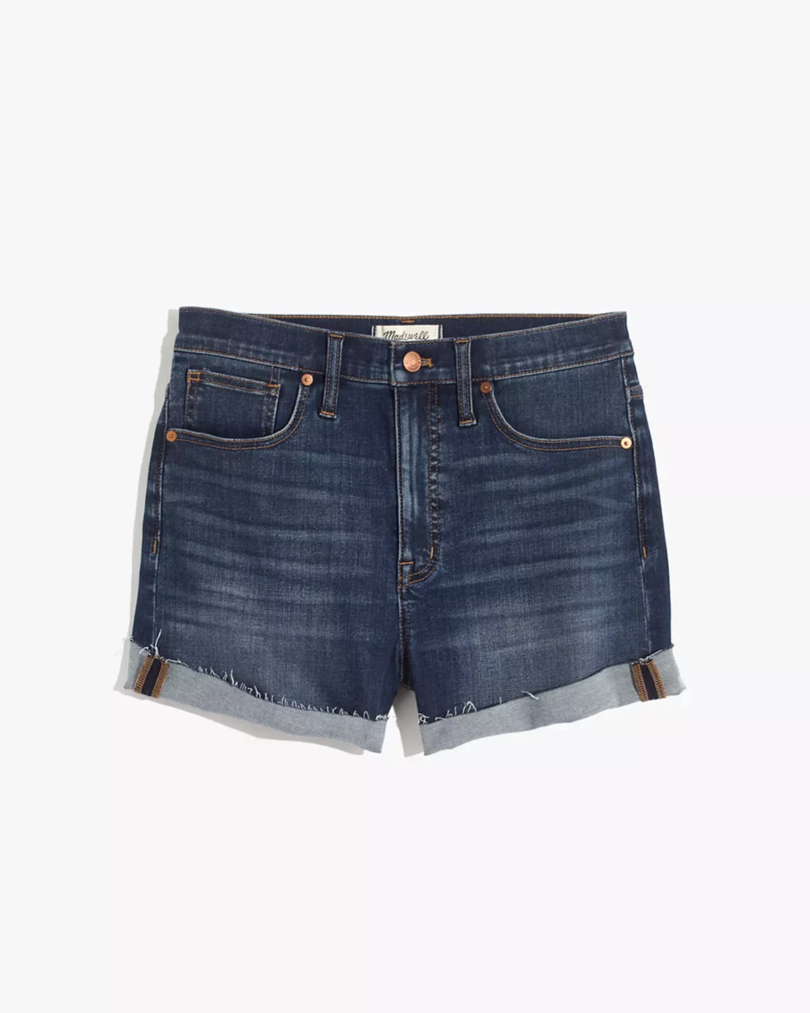 Weather Friendly High Rise Denim Short in Danny Wash | Dark Wash