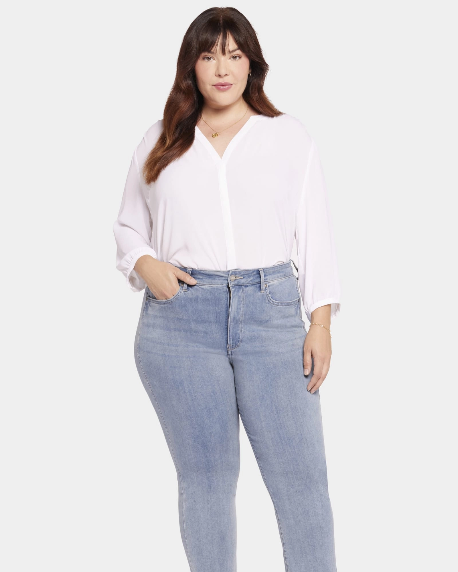 High Rise Marilyn Ankle Jean | Crystalline Bold Look Professional Wear