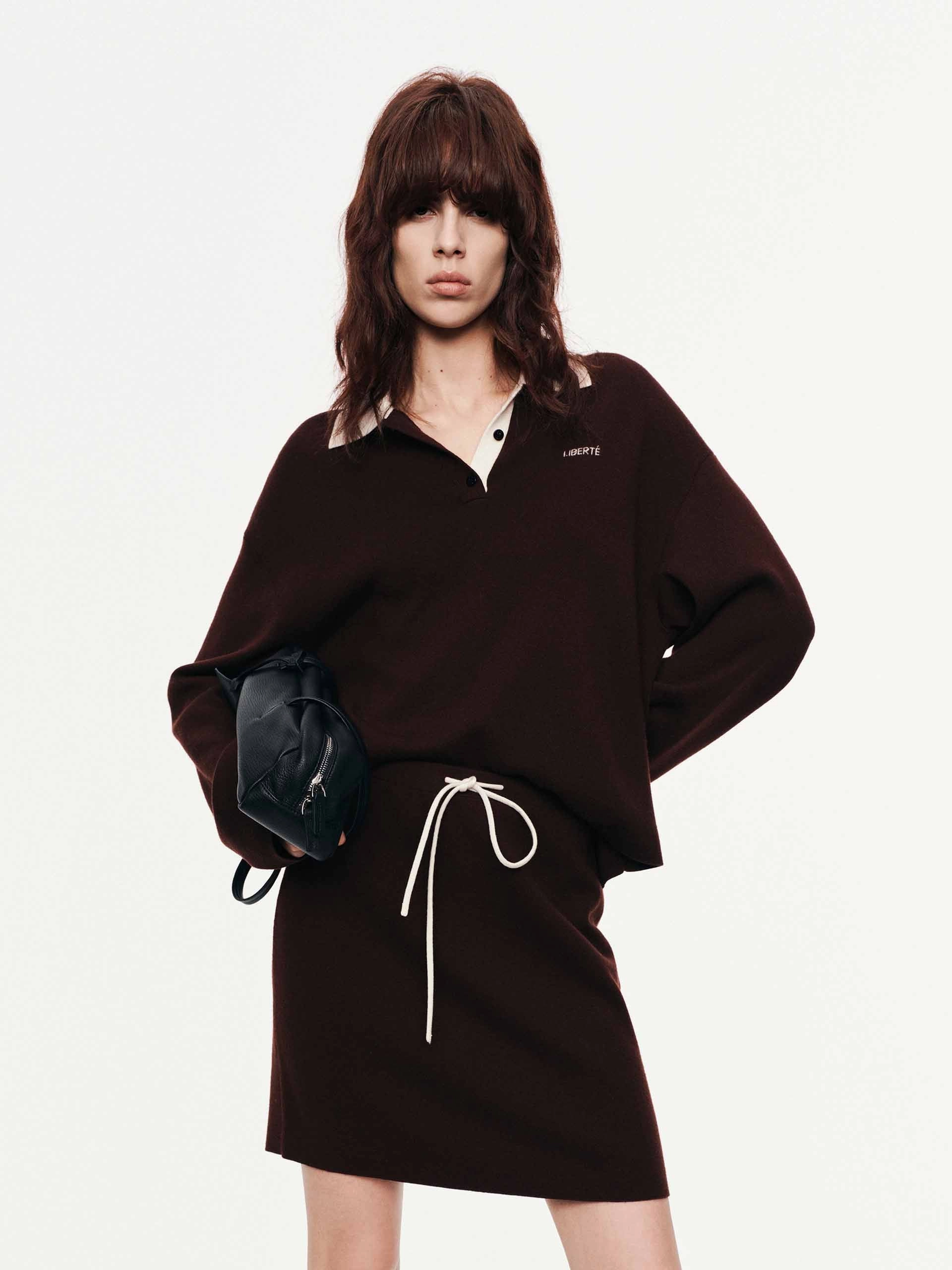 Family Joy Silky texture Wool Blend Dress Suit