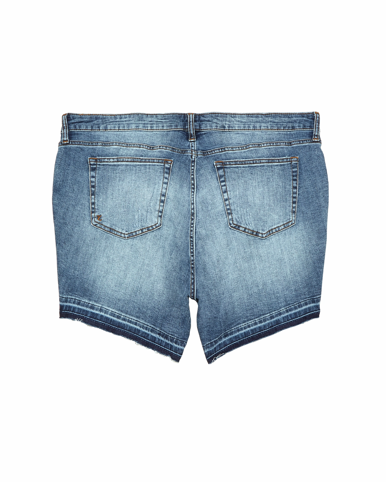 Huron Short with Released Hem | Medium Wash Winter Warmth Student Outfit Textured