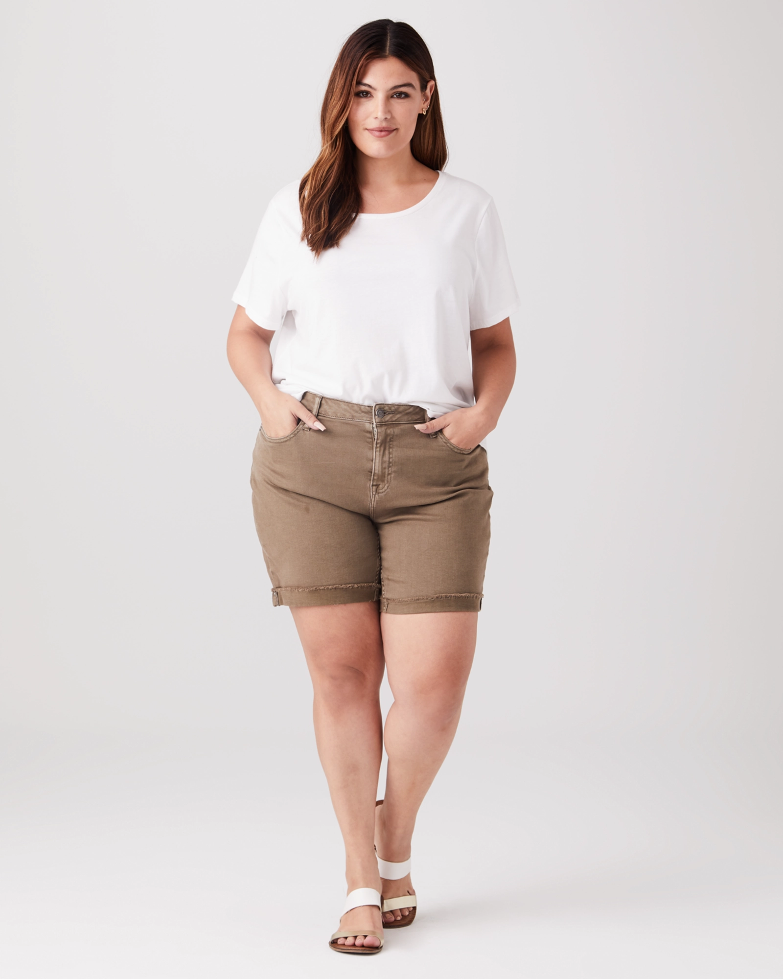Classic Style Madison Cuffed Short | Olive Green / Olive Green