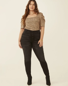 Soft Sustainable Inaya High-Rise Skinny Jean | Charcoal Grey